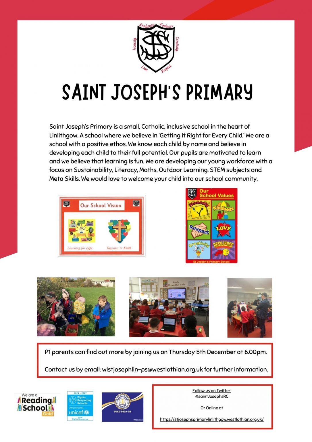 Saint Joseph’s Primary School – St Michael's Roman Catholic Church ...